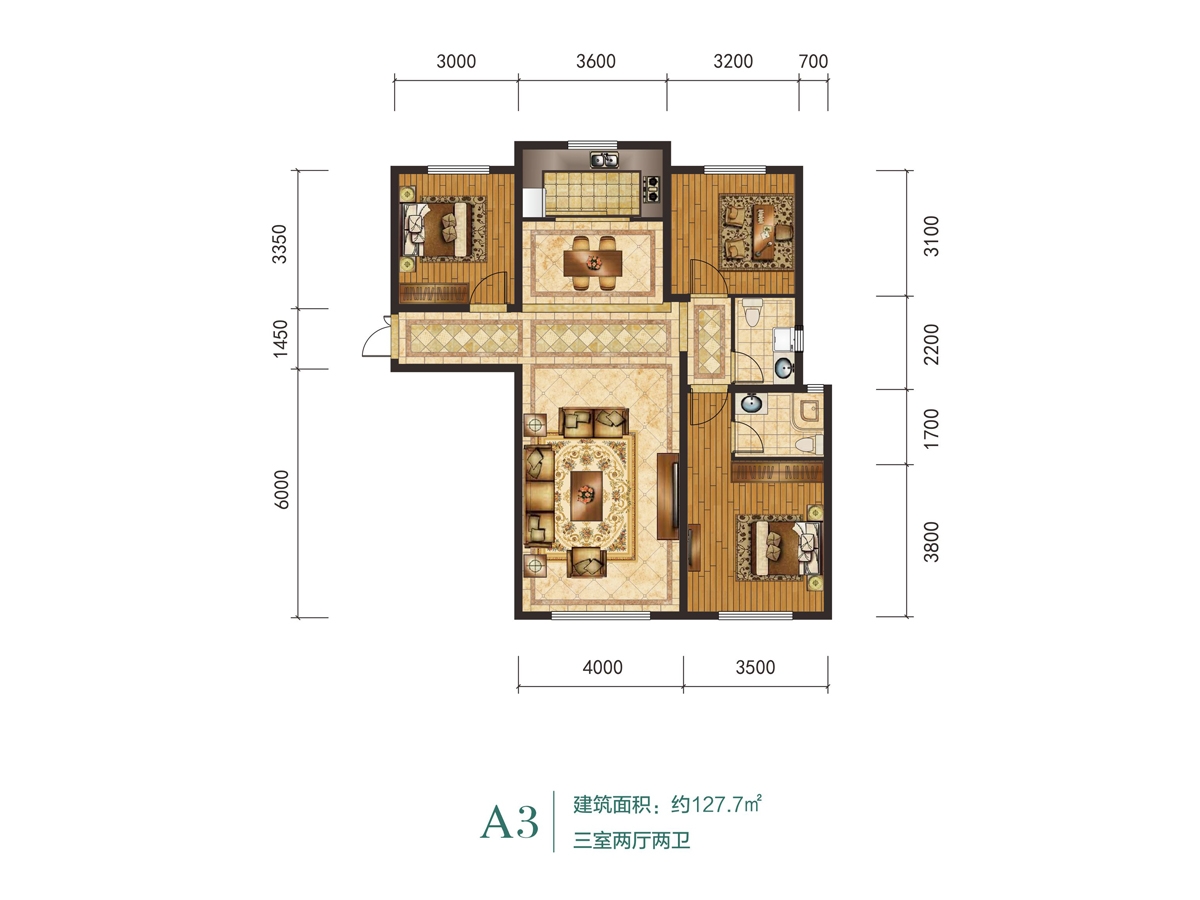 金茂·綠谷春天二期金茂綠谷春天 A3戶型