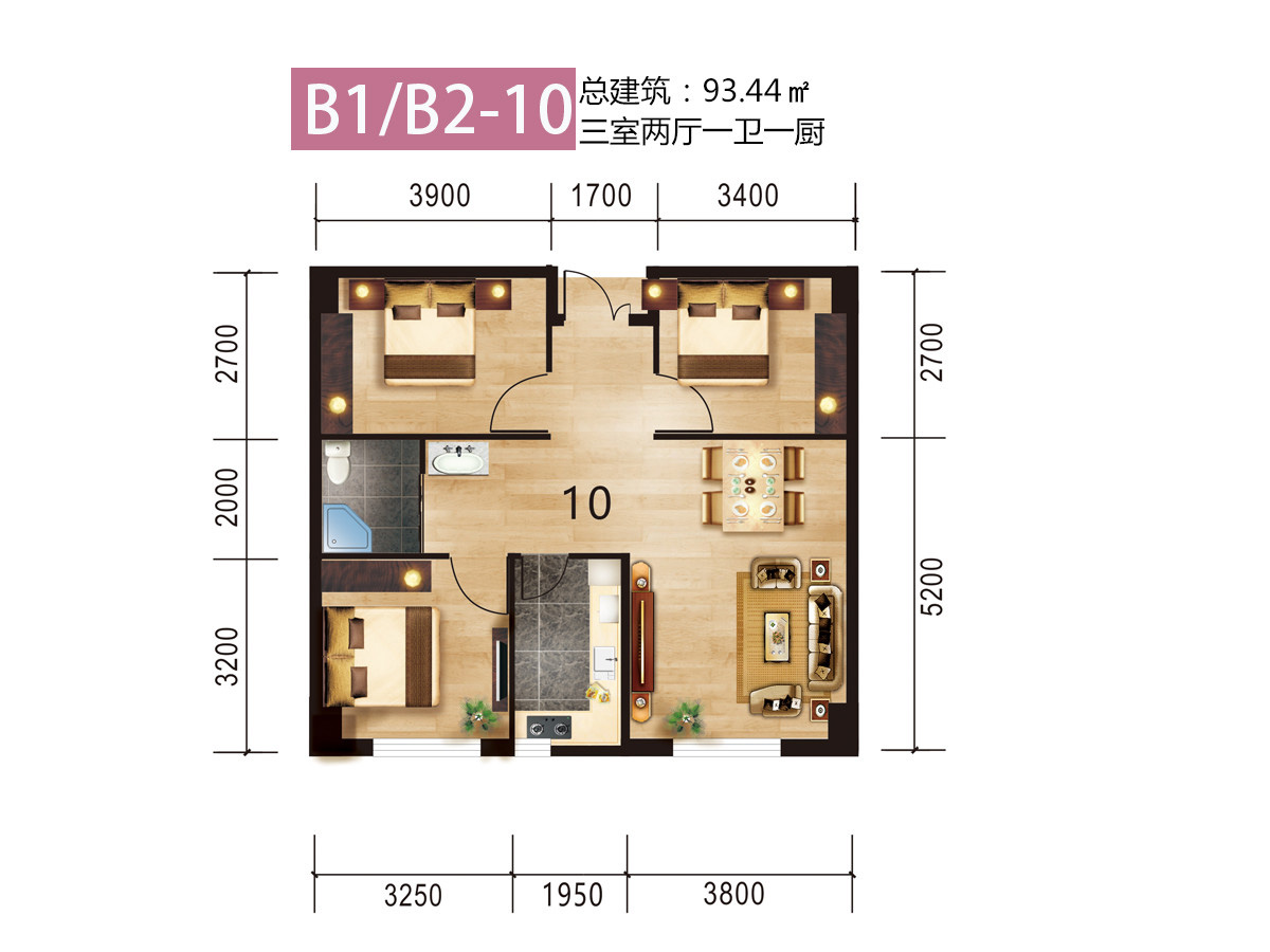 聚銘智慧城聚銘智慧城 B1/B2-10戶型