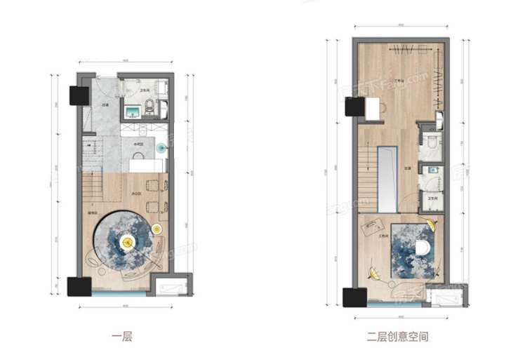 北辰府LOFT51-2㎡戶(hù)型