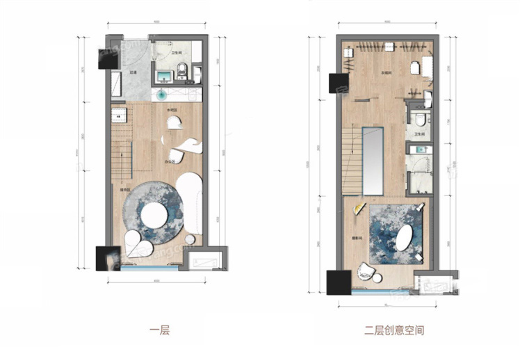 北辰府LOFT51㎡ 開(kāi)間