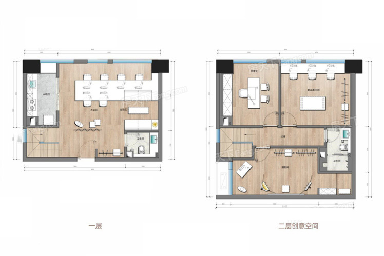 北辰府LOFT63㎡戶(hù)型