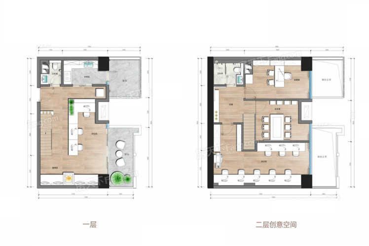 北辰府LOFT74㎡戶(hù)型