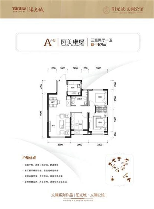 陽光城·文瀾公館陽光城·文瀾公館 A戶型阿美琳堡