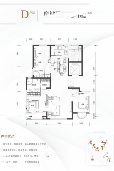 【摩洛哥】138㎡四室兩廳兩衛(wèi) 144.9萬元-套