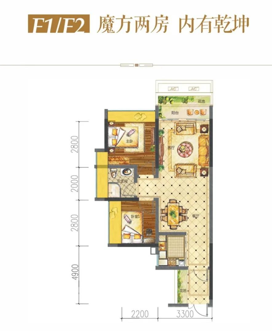 慶豪·萬景峯慶豪萬景峯 F1/F2戶型