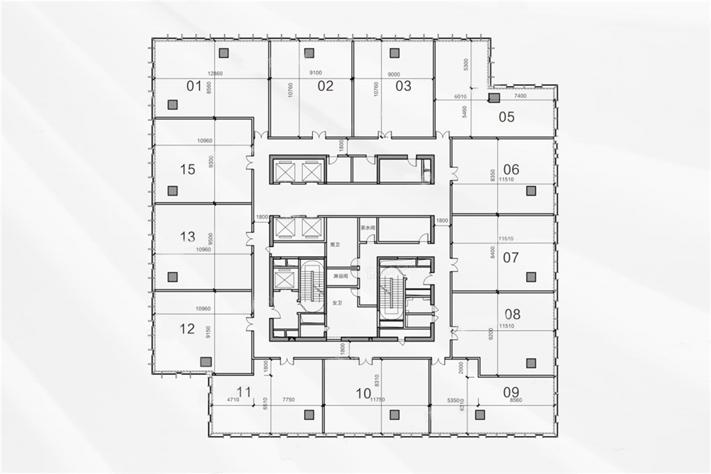 招商局大廈 開間建筑面積：151.61㎡