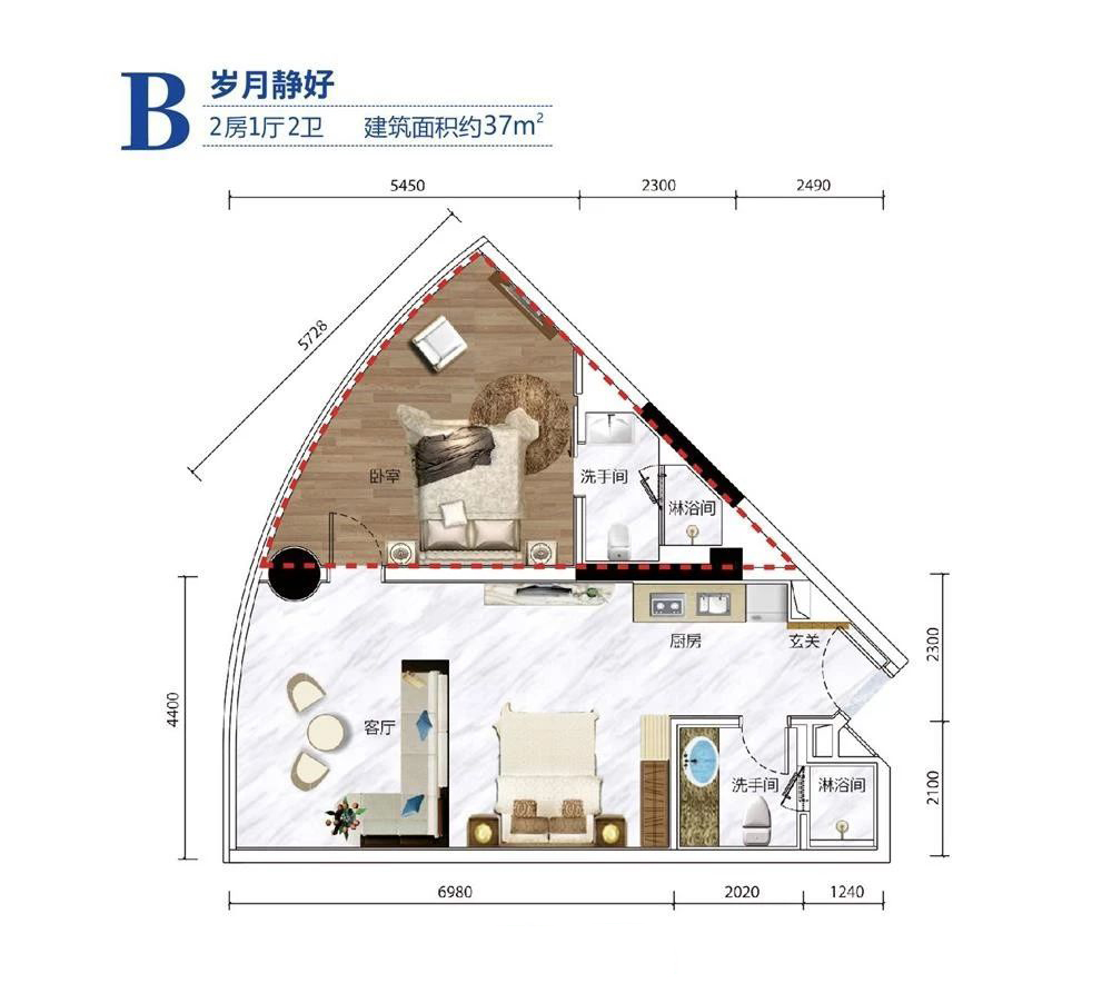 國(guó)正天境灣國(guó)正天境灣 B戶型