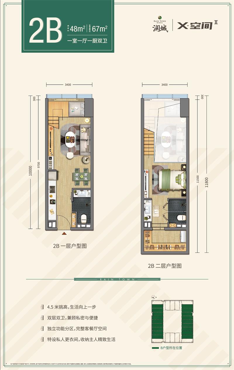 潤城三辰府 2B戶型